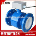 Magnetic flange connection PTFE liner salt water flow meter